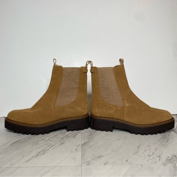 Sam Edelman Laguna Light Brown Suede Lug Sole Chelsea Boot 9 1/2 M - Picture 7 of 14